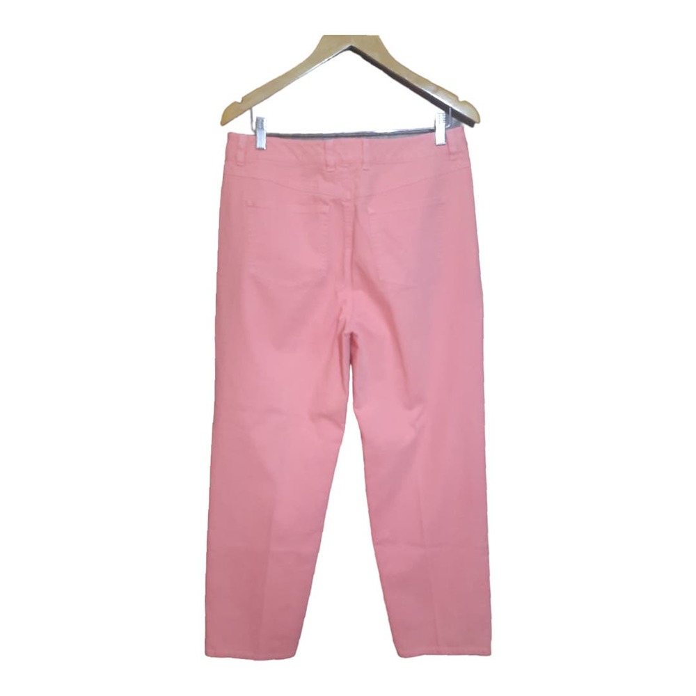 Talbots Womens Stretch Pink Salmon Straight Leg Jeans Size 12 - Picture 2 of 5